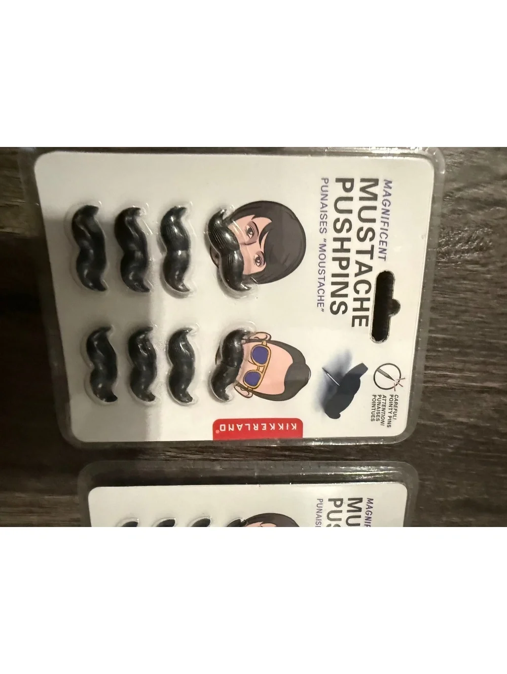 Mustache lovers prank  party picks and push pins gag gift